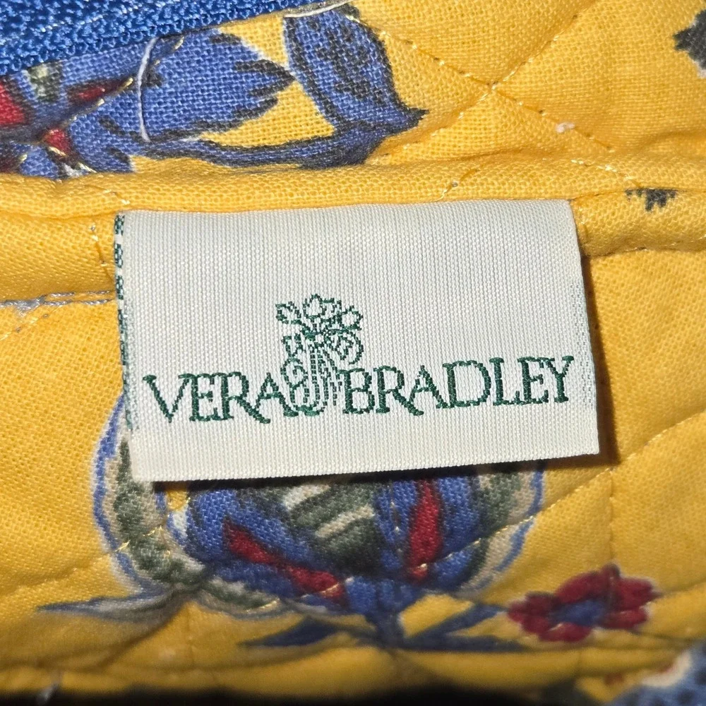 Vera Bradley VTG Garment Bag Travel Luggage 42X24X3 French Blue Paisley Quilted